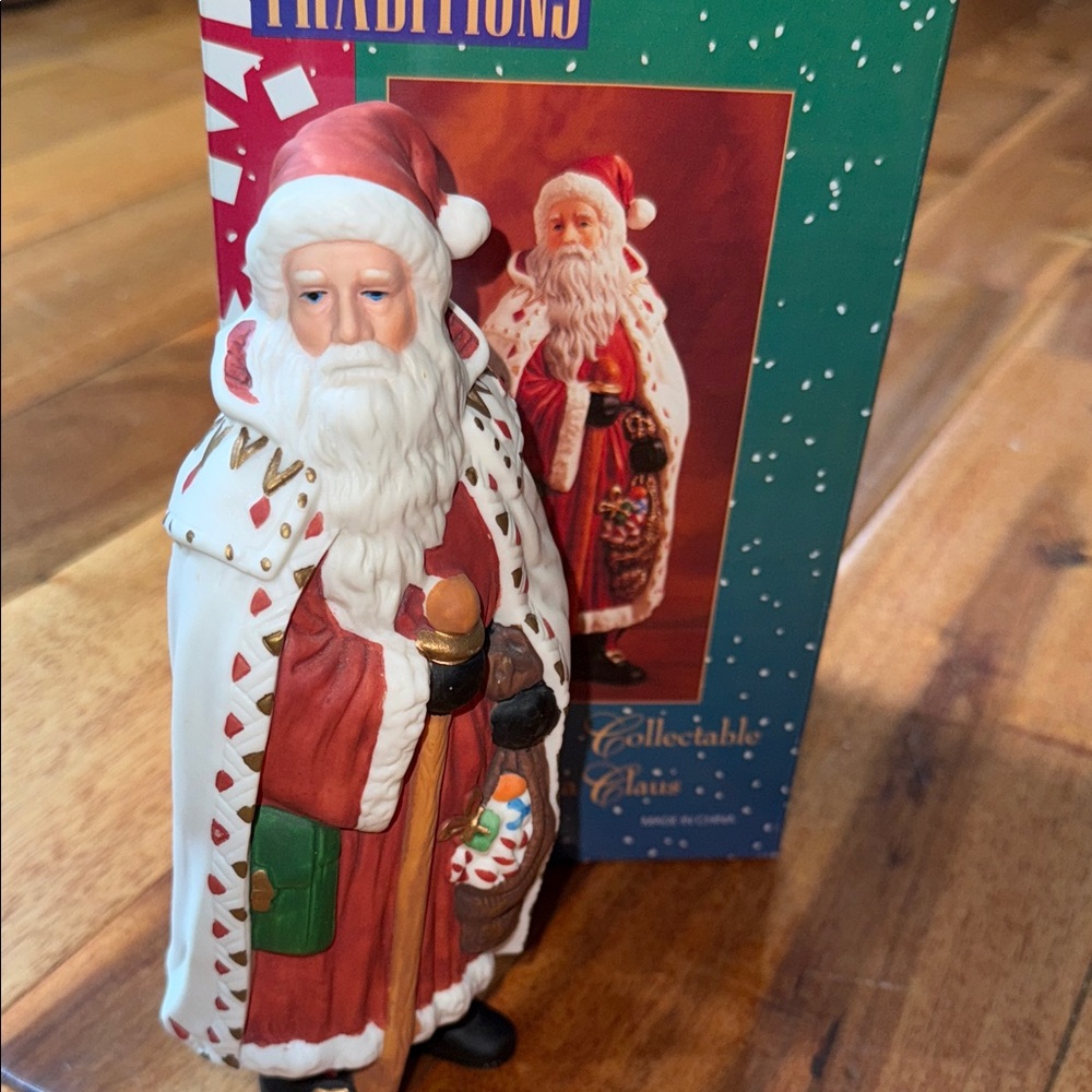 Traditions Porcelain Collectible Santa Claus
